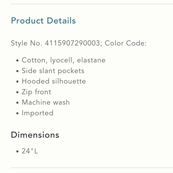 NWT Anthropologie Striped Zip Up Jacket with Hoodie. Size S/M - Picture 5 of 16